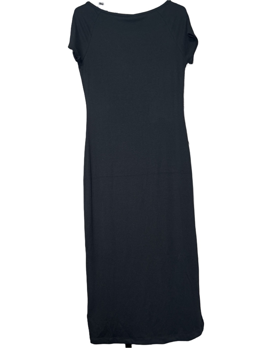 True Religion Black V-Neck Maxi Dress with Stud Logo - Picture 2 of 3